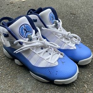 Youth “UNC” Jordan 6 Rings Sneaker